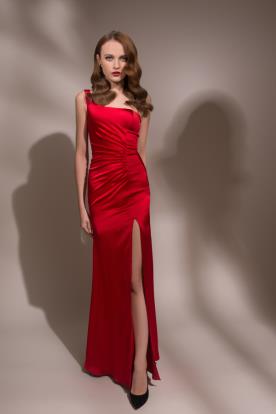 שמלת ערב אדומה וינטאג'