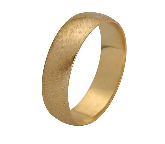 טבעת נישואין זהב צהוב מחוספס