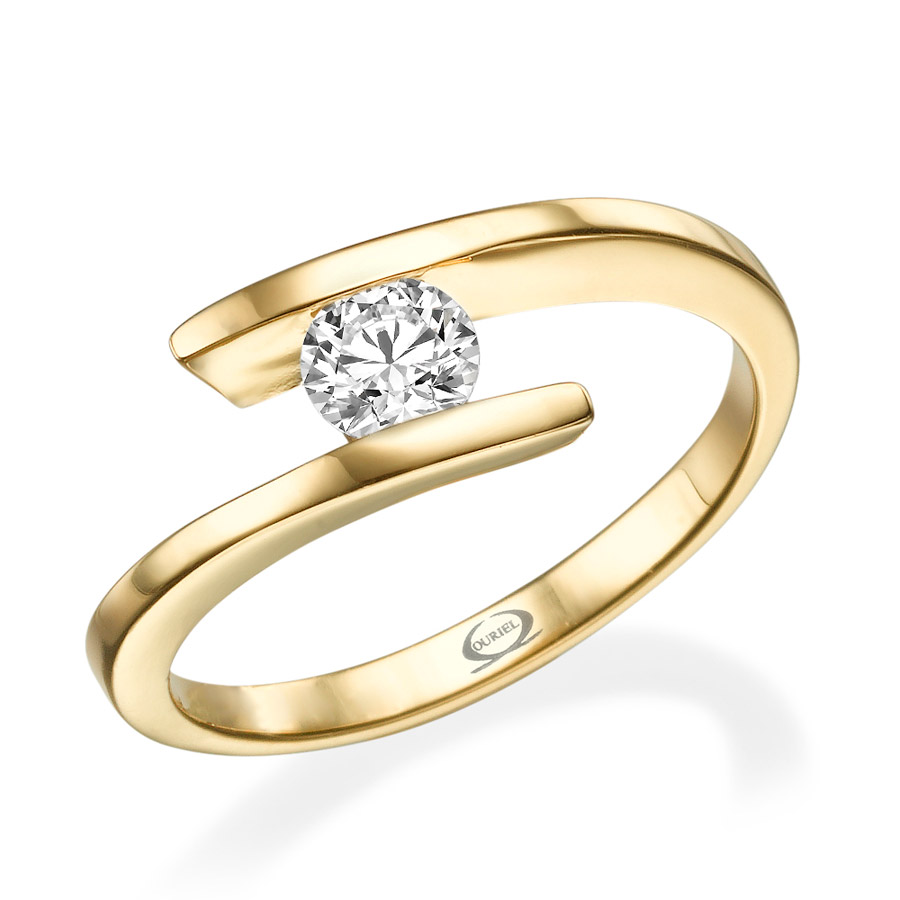 טבעת אירוסין בעיצוב עכשוווי