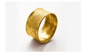 טבעת נישואין עם חספוס עדין