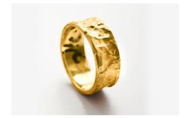 טבעת נישואין זהב עבה 