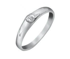 טבעת אירוסין קלאסית יהלום אחד