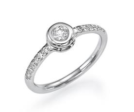 טבעת אירוסין קלאסית עגולה