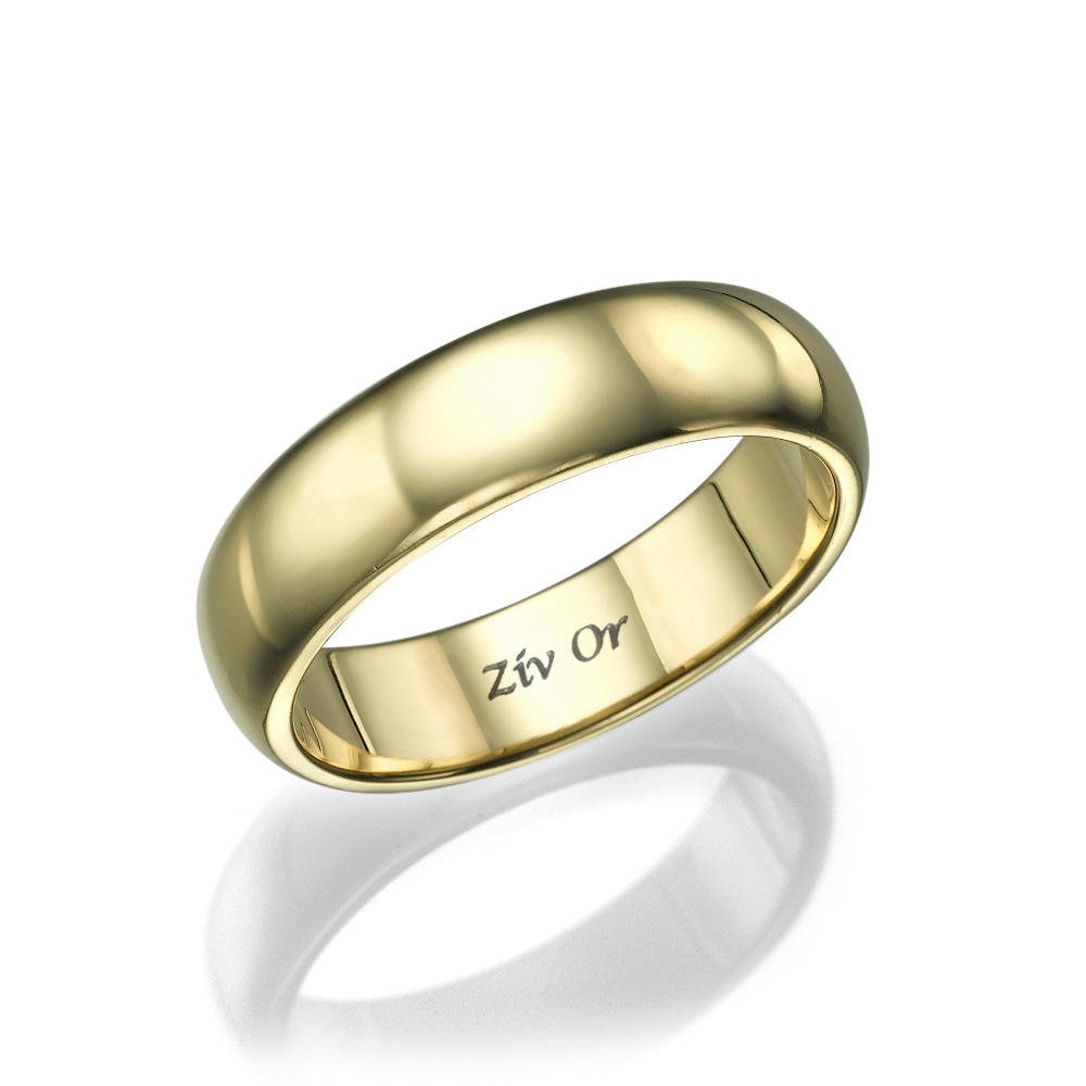 טבעת נישואין עיצוב קלאסי 