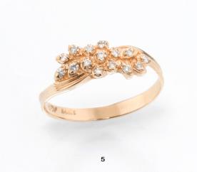 טבעת אירוסין יהלומים צמודים