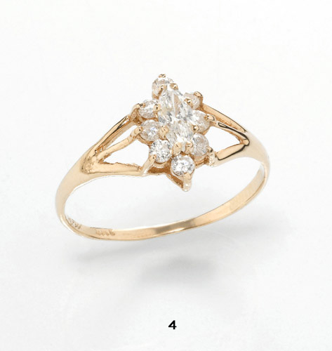 טבעת אירוסין בצורת כוכב 