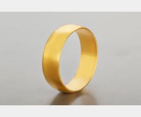 טבעת נישואין חלקה עשויה זהב 