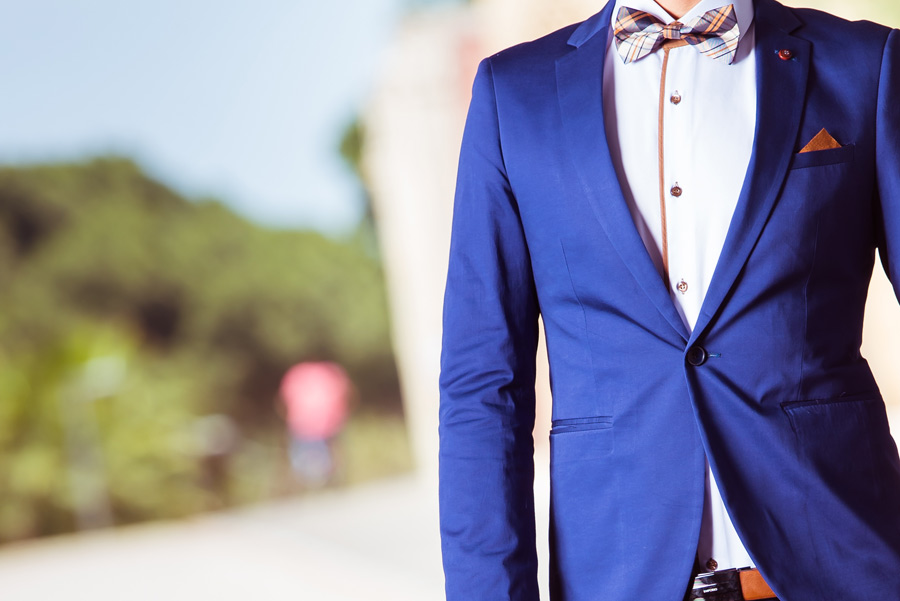 חליפת חתן- בלייזר בצבע כחול רויאל