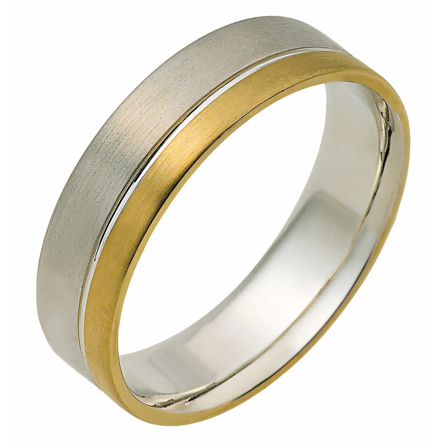 טבעת נישואין פס צר זהב צהוב