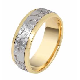 טבעת נישואין הטבעה אבסרקטית