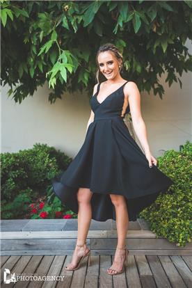 שמלת ערב אופנתית שחורה