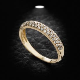 טבעת אירוסין אטרניטי זהב צהוב
