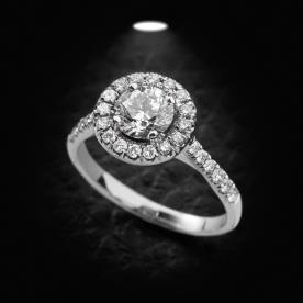 טבעת אירוסין יהלום עגול גדול
