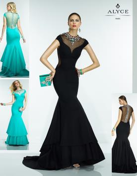 שמלת ערב שחורה או טורקיז
