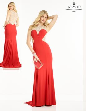 שמלת ערב אדומה
